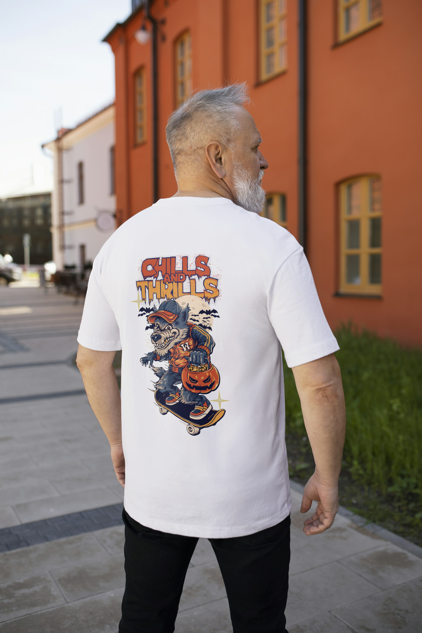 Chills and Thrills - Werewolf Skate Oversized T-shirt