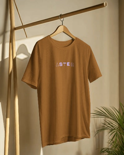 ASTER Oversized Terry French Tee – "Overthinking Solves Nothing" Edition