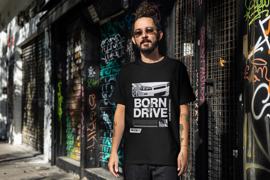 "Born to Drive Oversized Graphic Tee – Men's Edition by ASTER STORE"