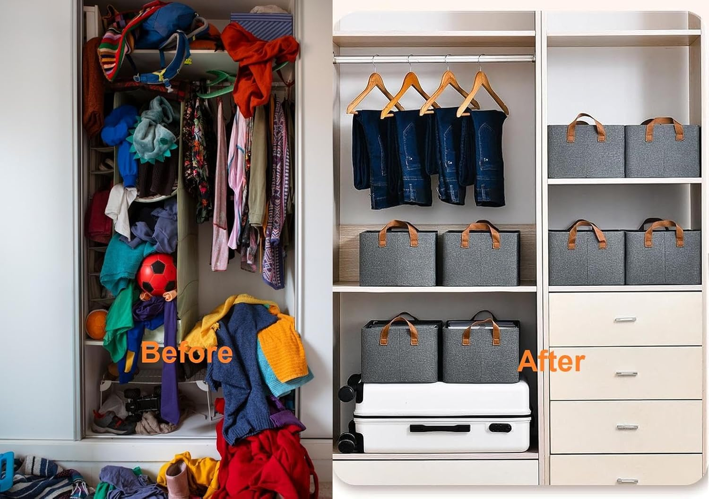 Shelf Organizer with Metal Frame (Pack of 1)