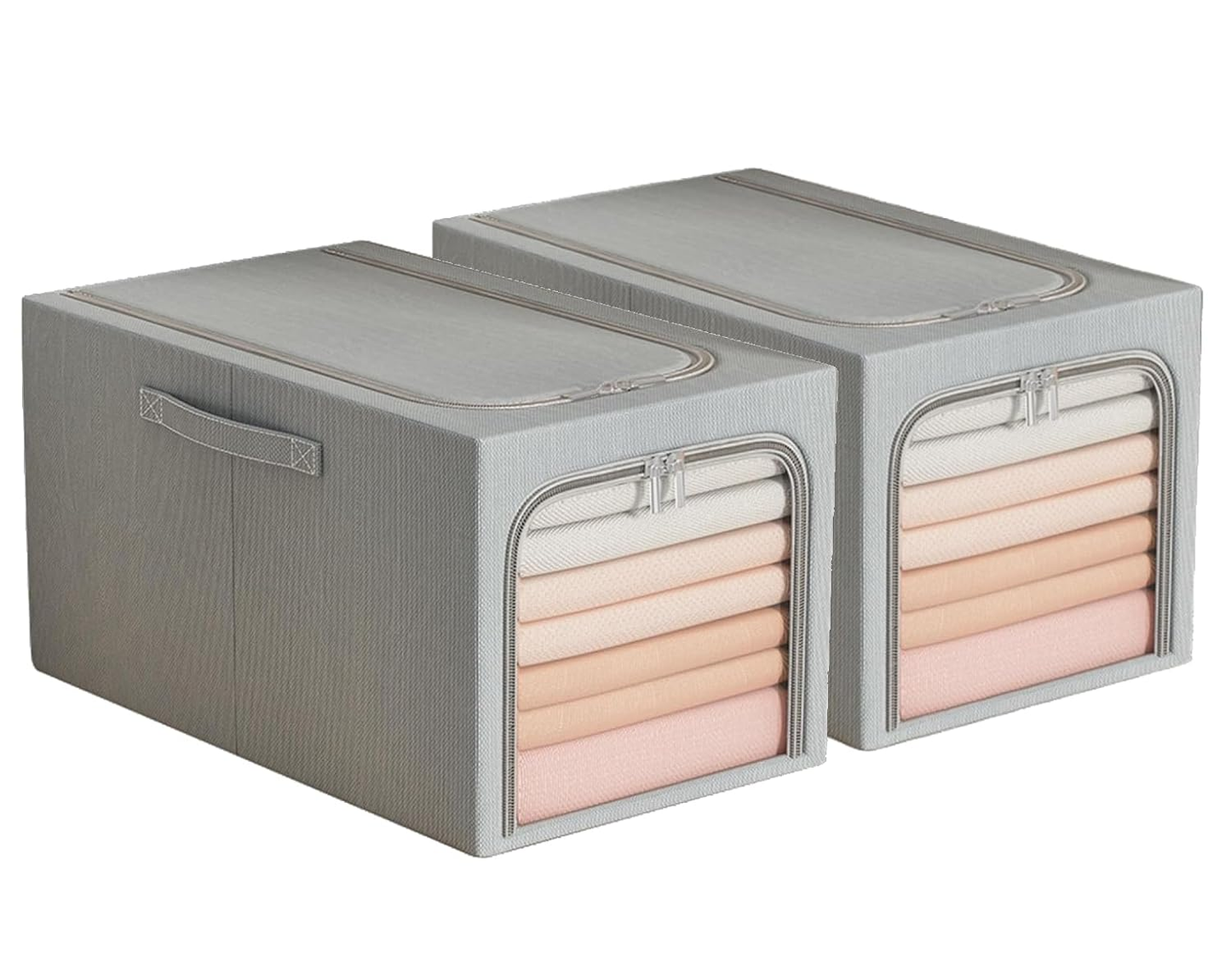 Alloy Steel 31L Foldable Steel Frame Clothes Organizer Storage Box