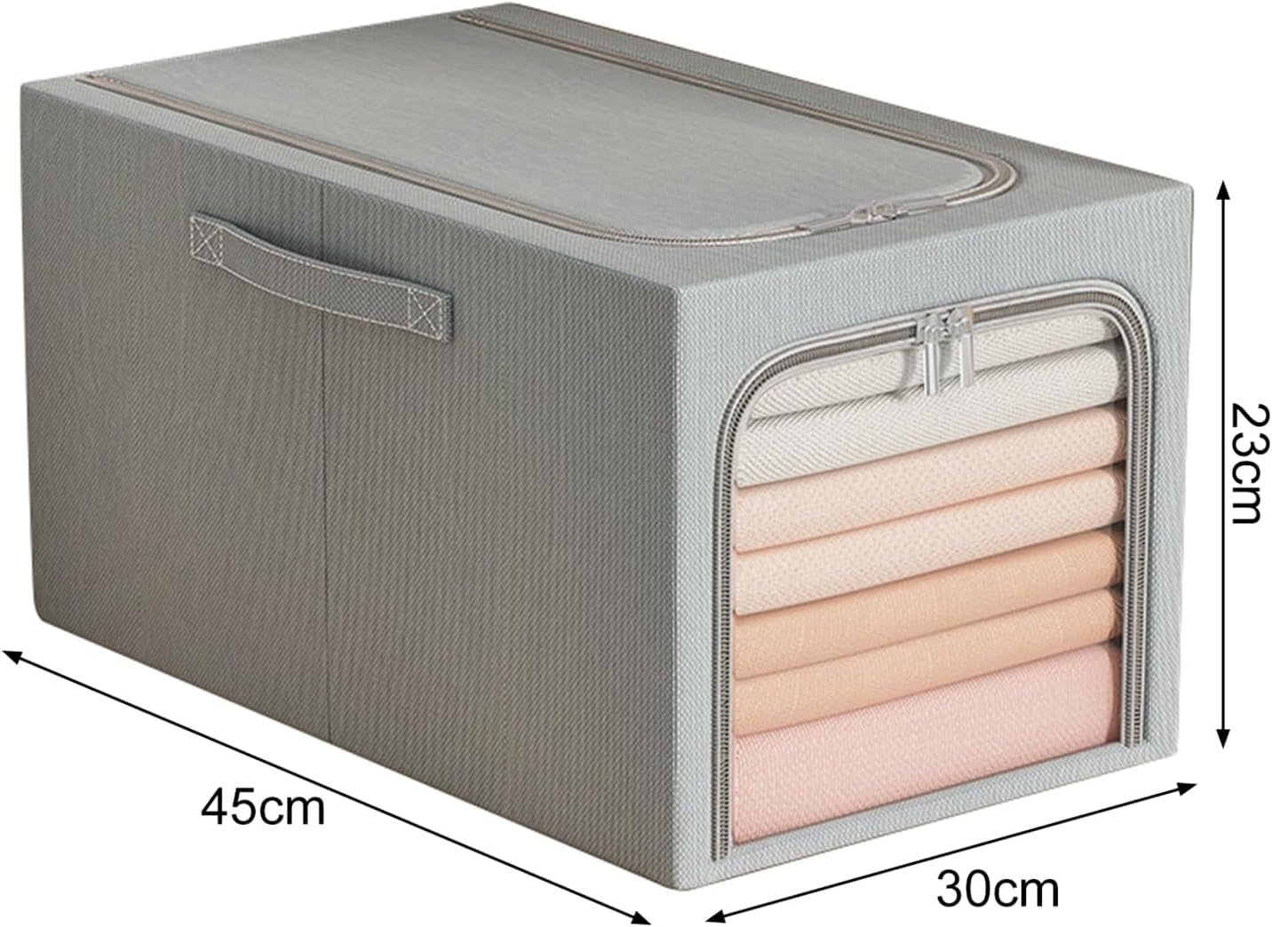 Alloy Steel 31L Foldable Steel Frame Clothes Organizer Storage Box
