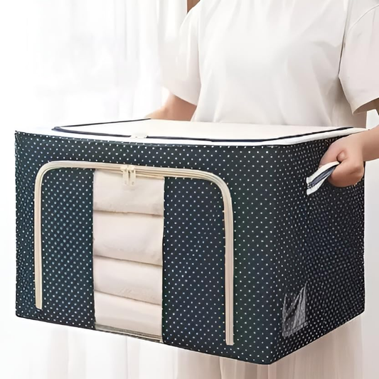 Storage Box| 55 ltr Wardrobe Organizer (Blue)