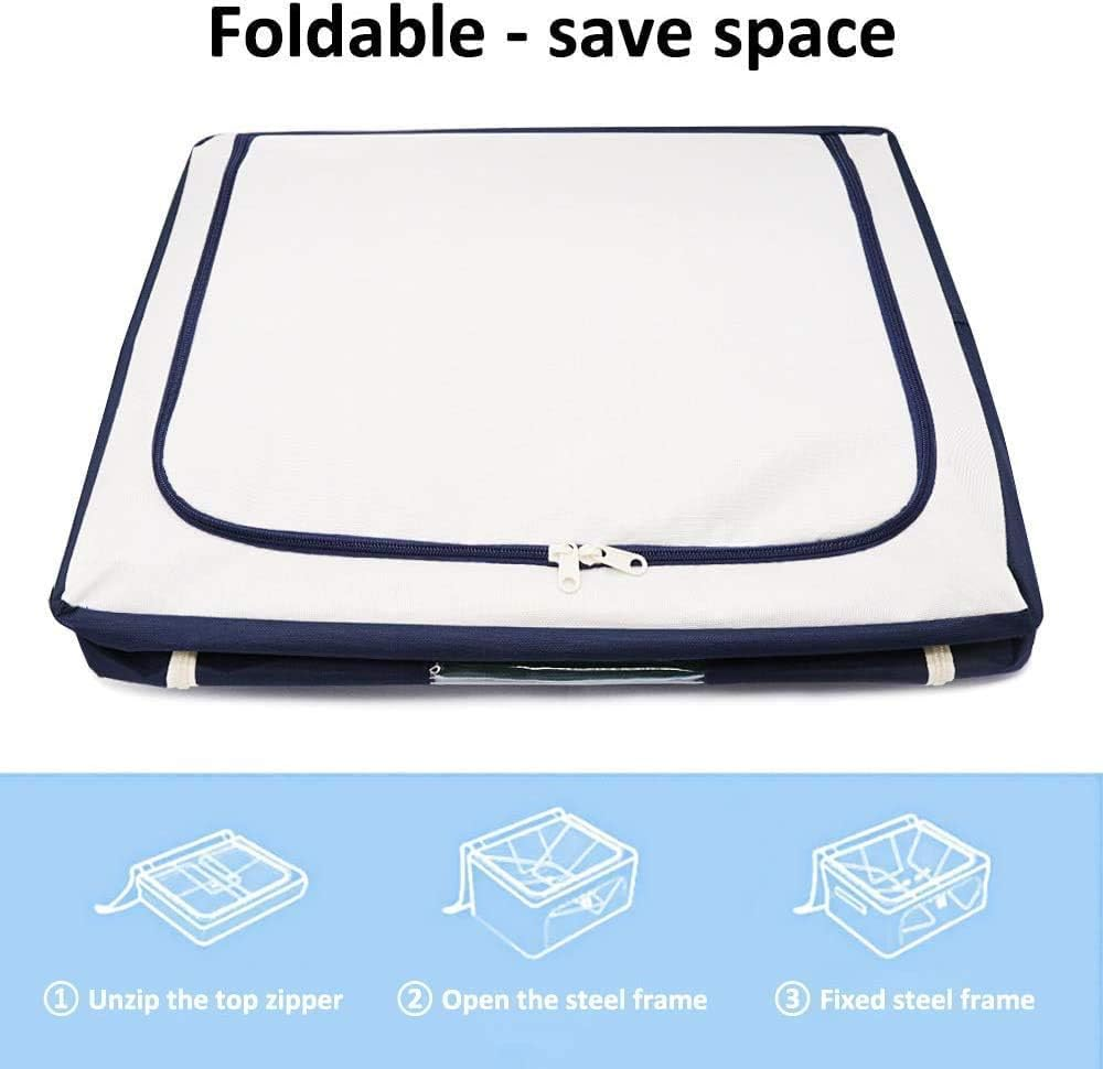 Storage Box| 55 ltr Wardrobe Organizer (Blue)