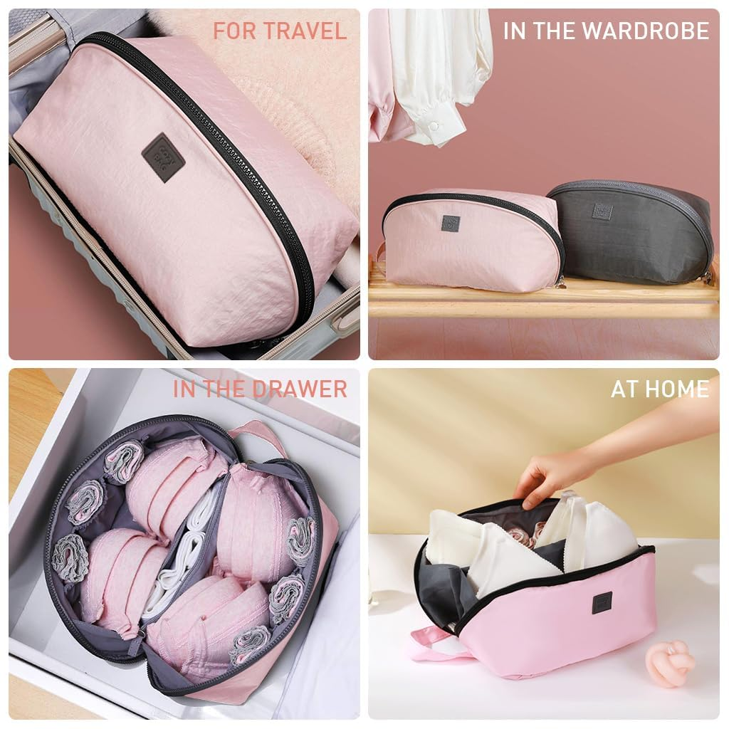 Travel Underwear and Bra Organizer Bag
