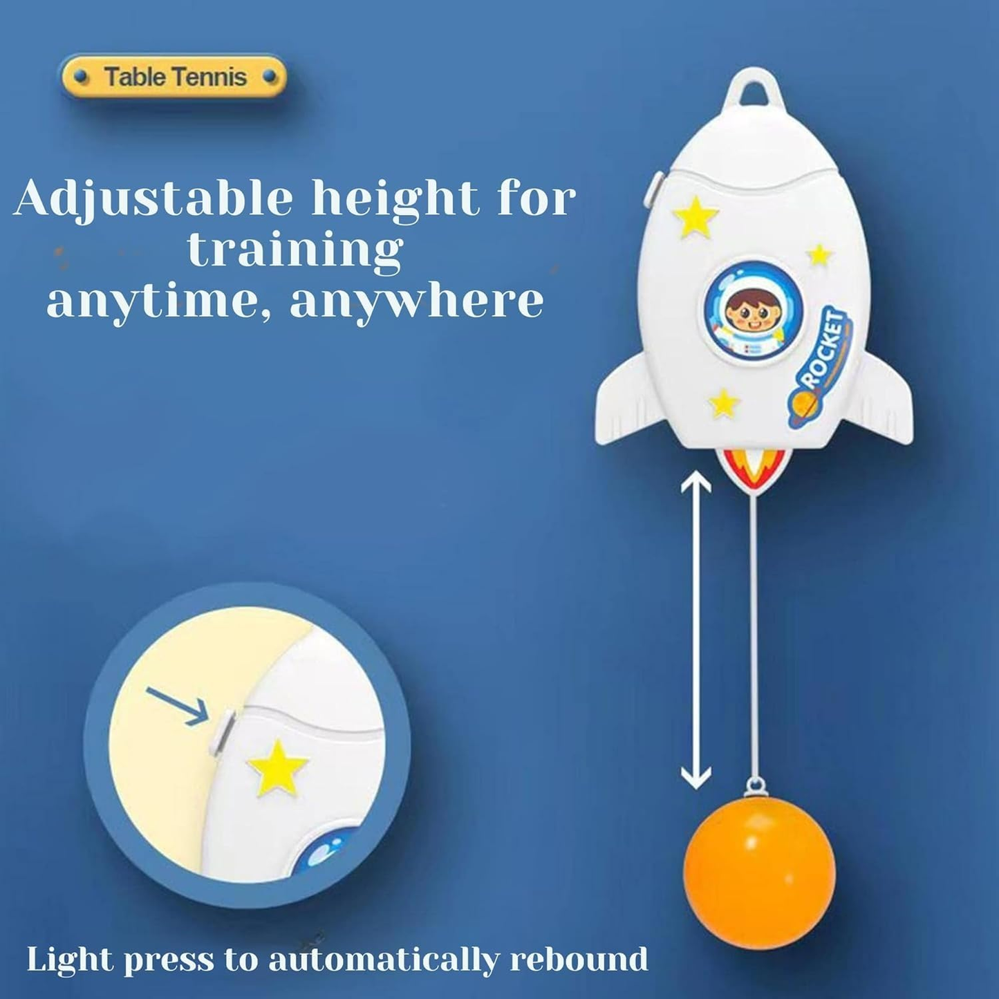 Toys Indoor Hanging Table Tennis Trainer Portable Set