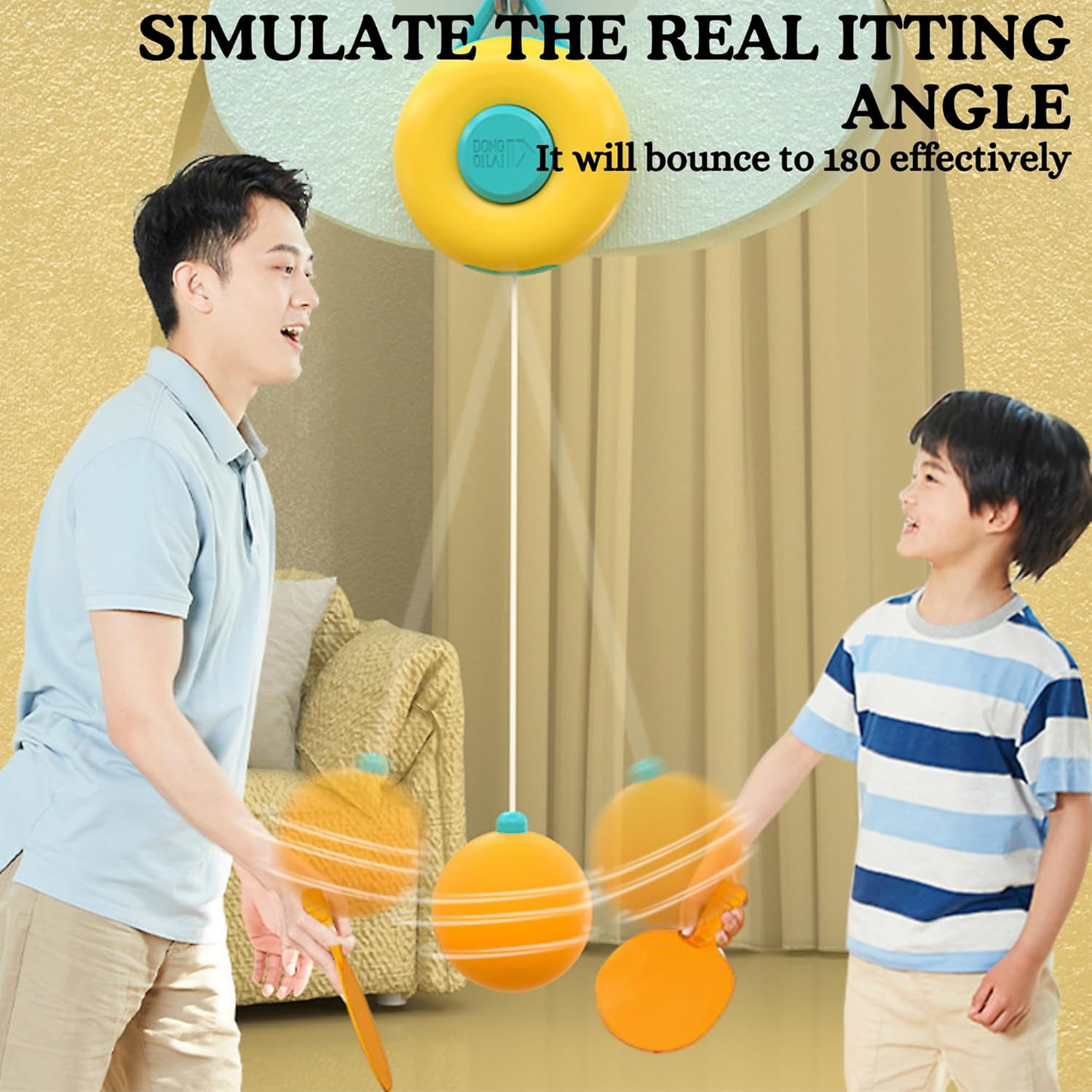 Table Tennis Trainer Indoor for Kids 5+y (Round)