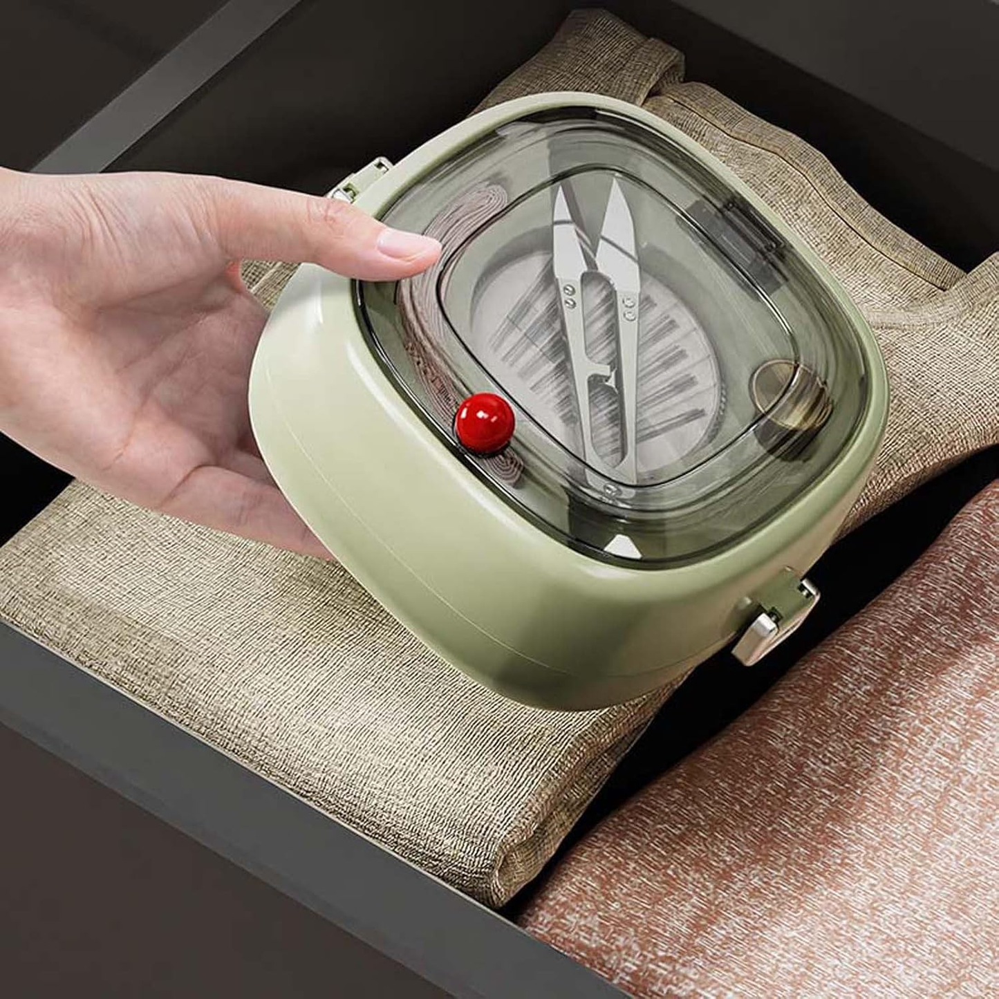 New Portable Travel Home Small Magnetic Sewing Box