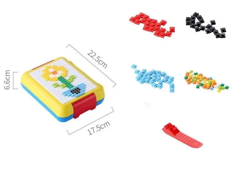 Building Block Lunch Box DIY (Red Blue)
