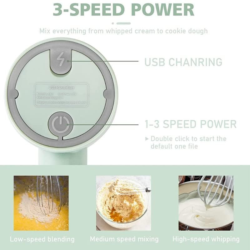 Hand Mixer Electric Whisk Wireless Portable Hand Whisk