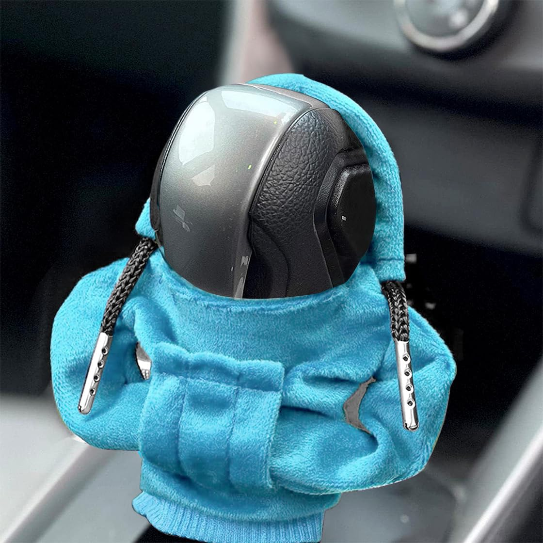 Car Gear Shift Hoodie Cover (Blue)