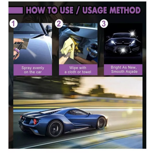 Coating Spray and Foam Car Cleaner 200ml (Combo)