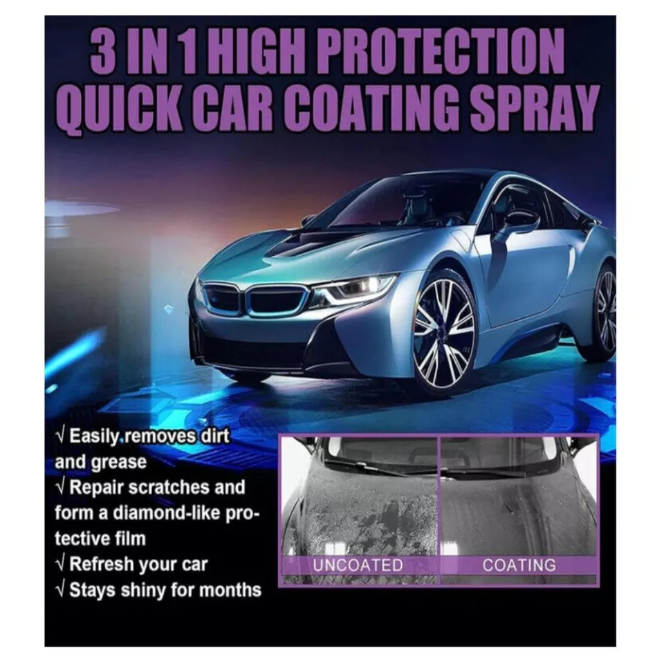 Coating Spray and Foam Car Cleaner 200ml (Combo)