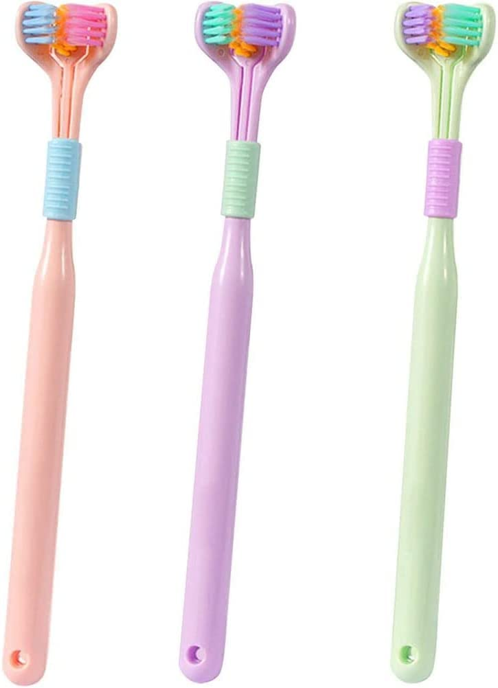3-Sided Triple Angle Toothhugger Training Toothbrush – Ultra Soft, Multicolor