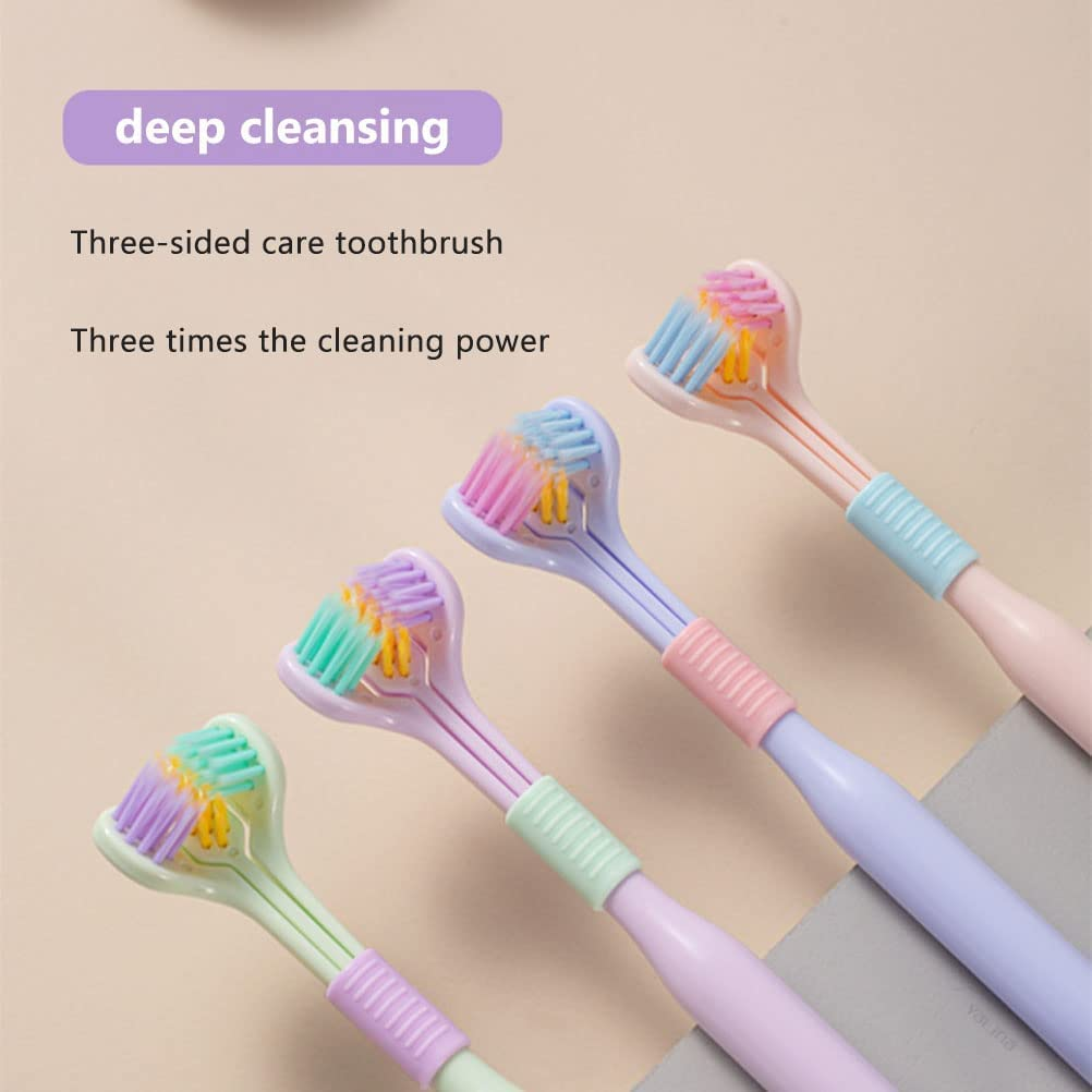 3-Sided Triple Angle Toothhugger Training Toothbrush – Ultra Soft, Multicolor