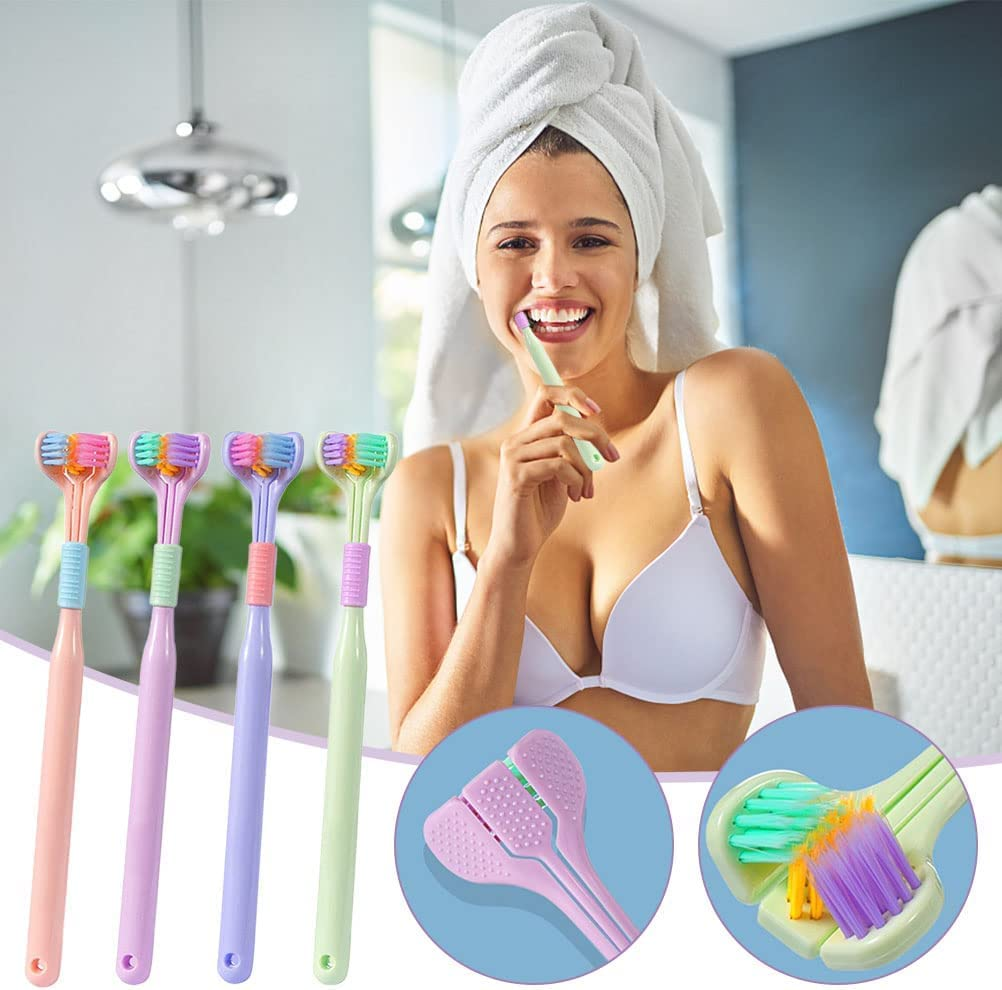 3-Sided Triple Angle Toothhugger Training Toothbrush – Ultra Soft, Multicolor