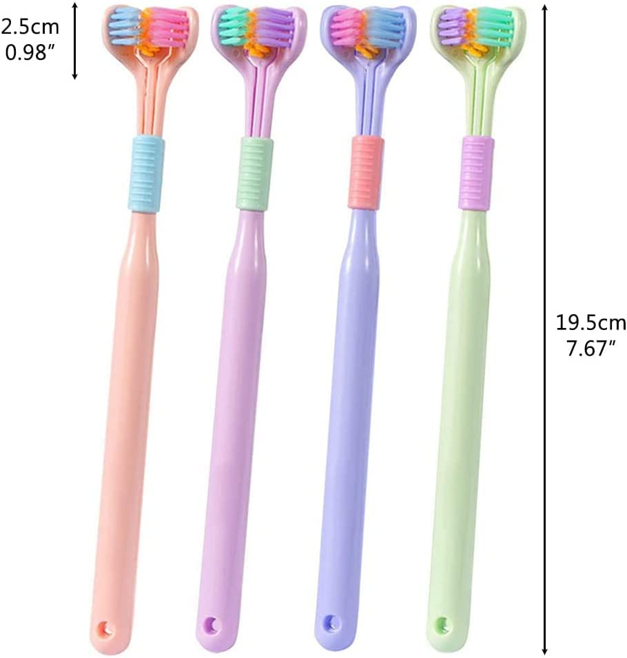 3-Sided Triple Angle Toothhugger Training Toothbrush – Ultra Soft, Multicolor