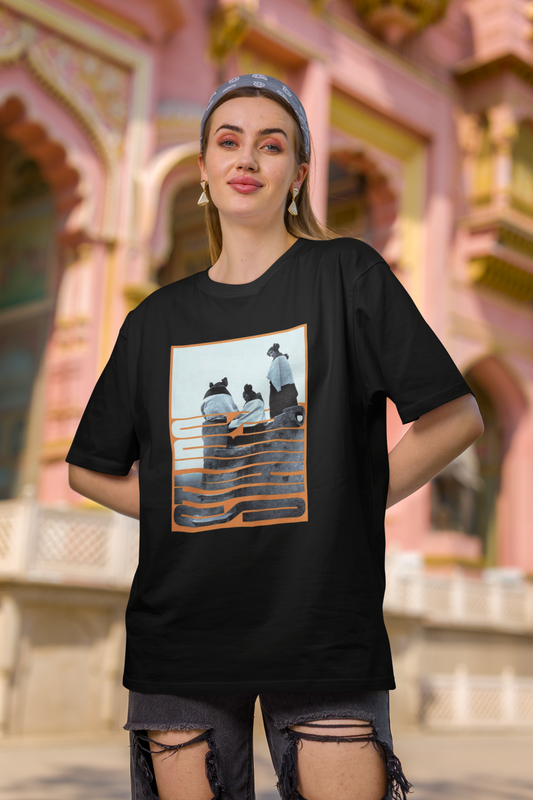 Terry Oversized Graphic T-Shirt โ โStreet Standoutโ Edition by ASTER STORE