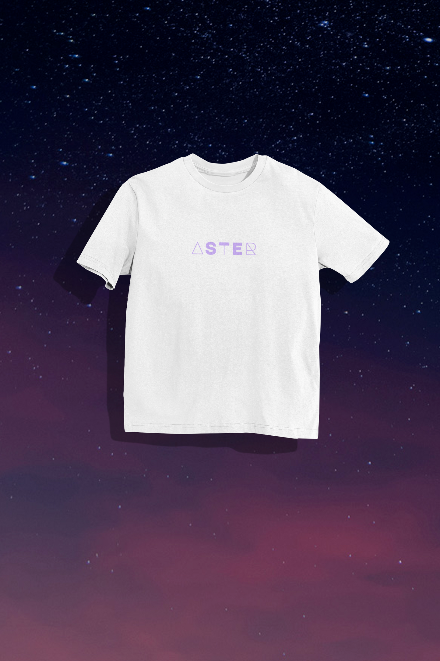 White Terry Oversized T-Shirt with Modiano Art Print