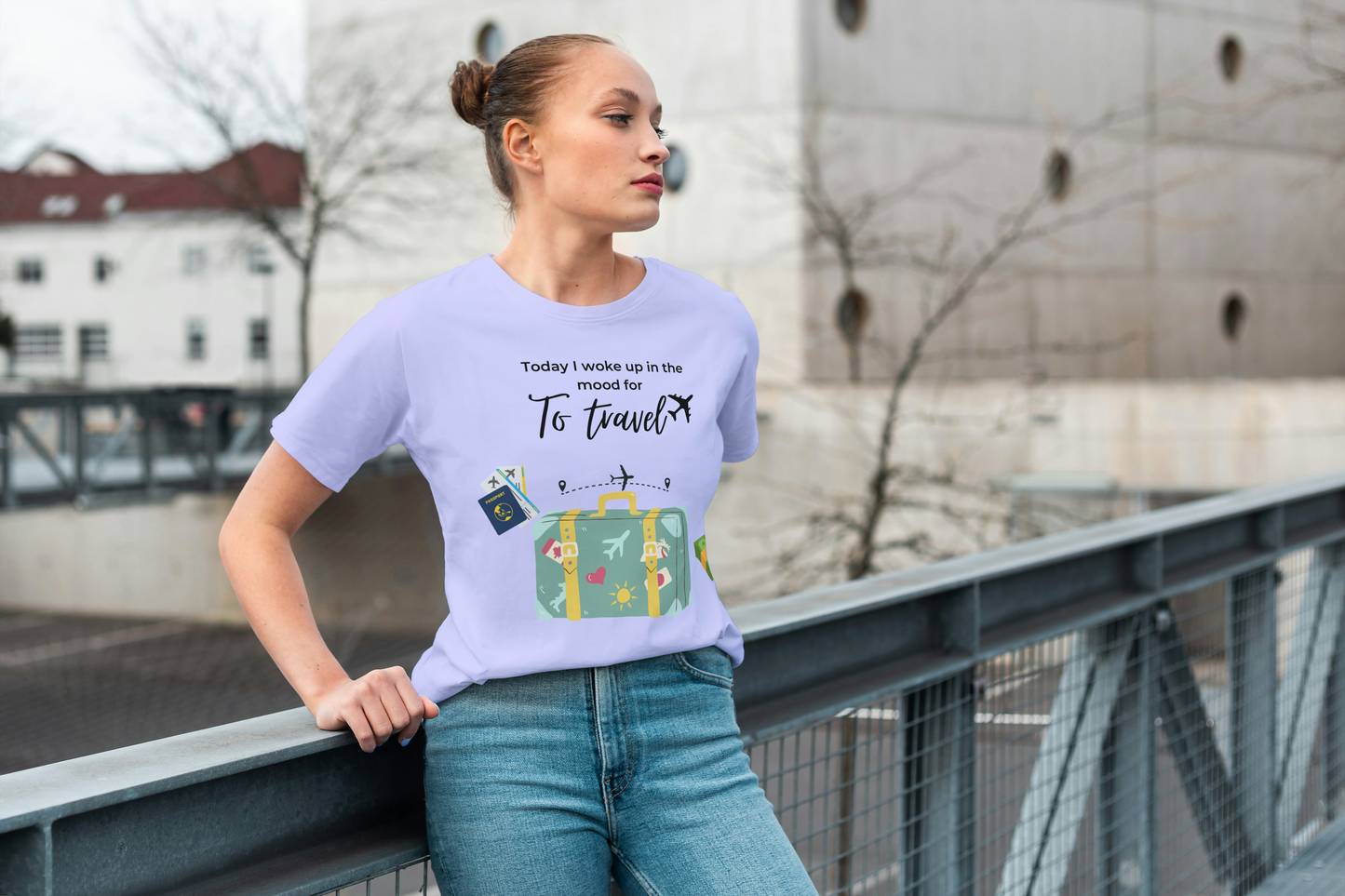 "Wanderlust Mood" Unisex Oversized Travel T-Shirt