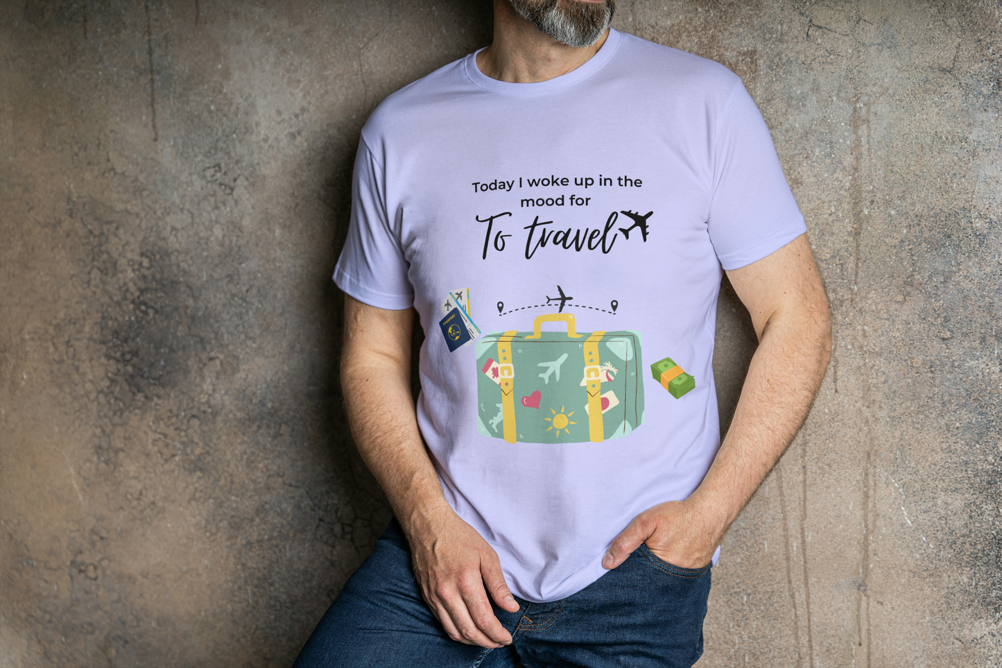 "Wanderlust Mood" Unisex Oversized Travel T-Shirt