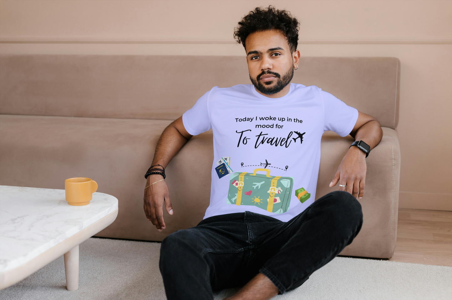 "Wanderlust Mood" Unisex Oversized Travel T-Shirt