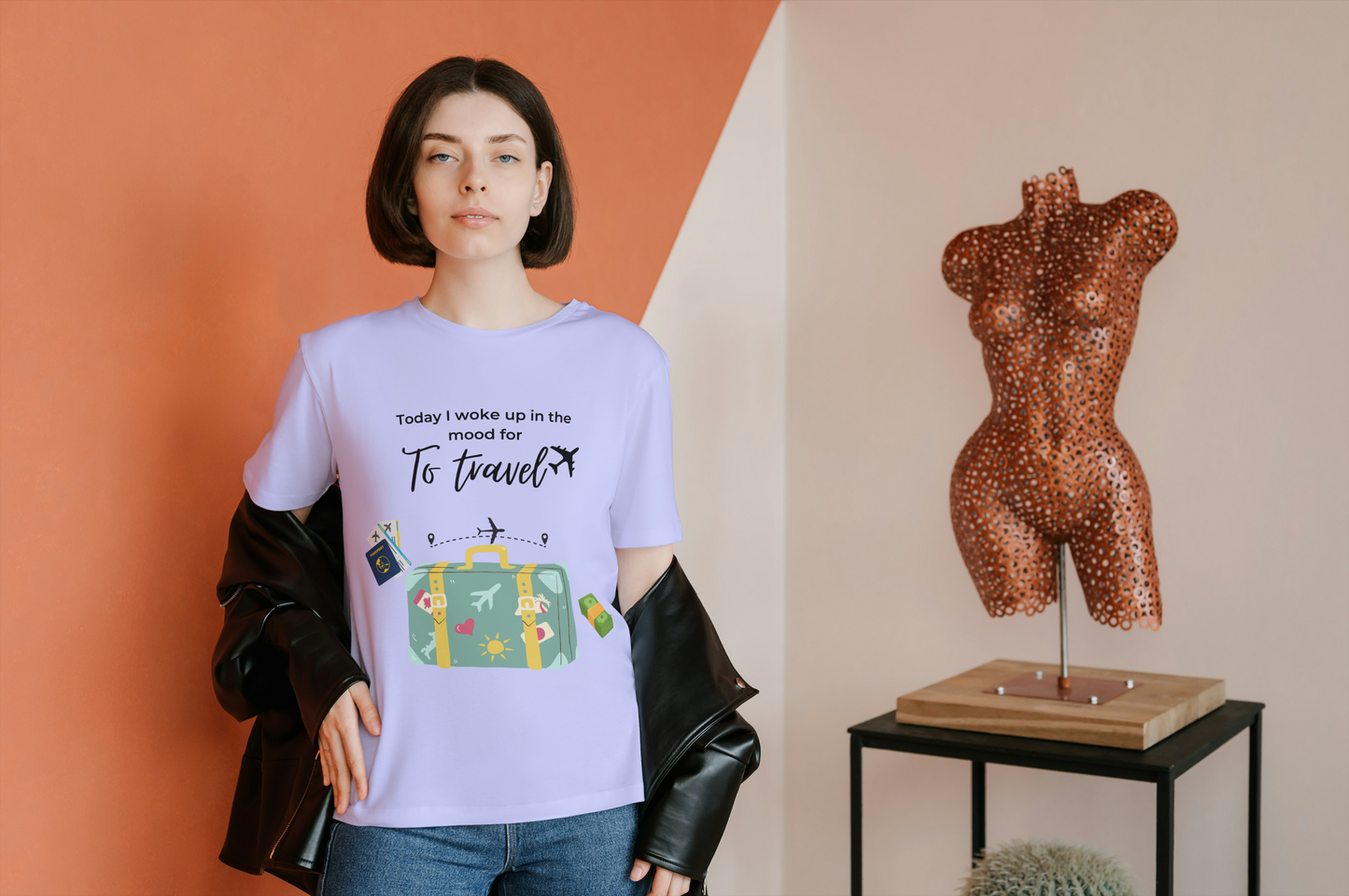 "Wanderlust Mood" Unisex Oversized Travel T-Shirt