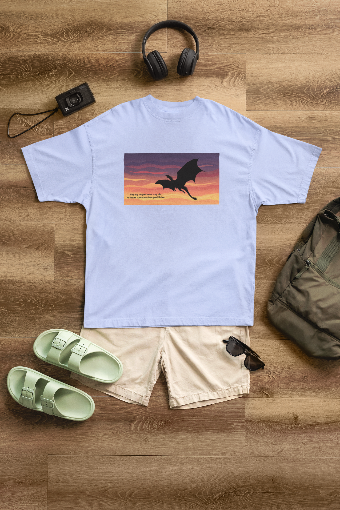 "Midnight Soar" Oversized Graphic Tee – ASTER STORE Exclusive