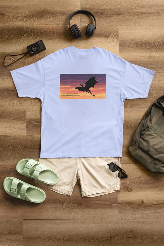 "Midnight Soar" Oversized Graphic Tee โ ASTER STORE Exclusive