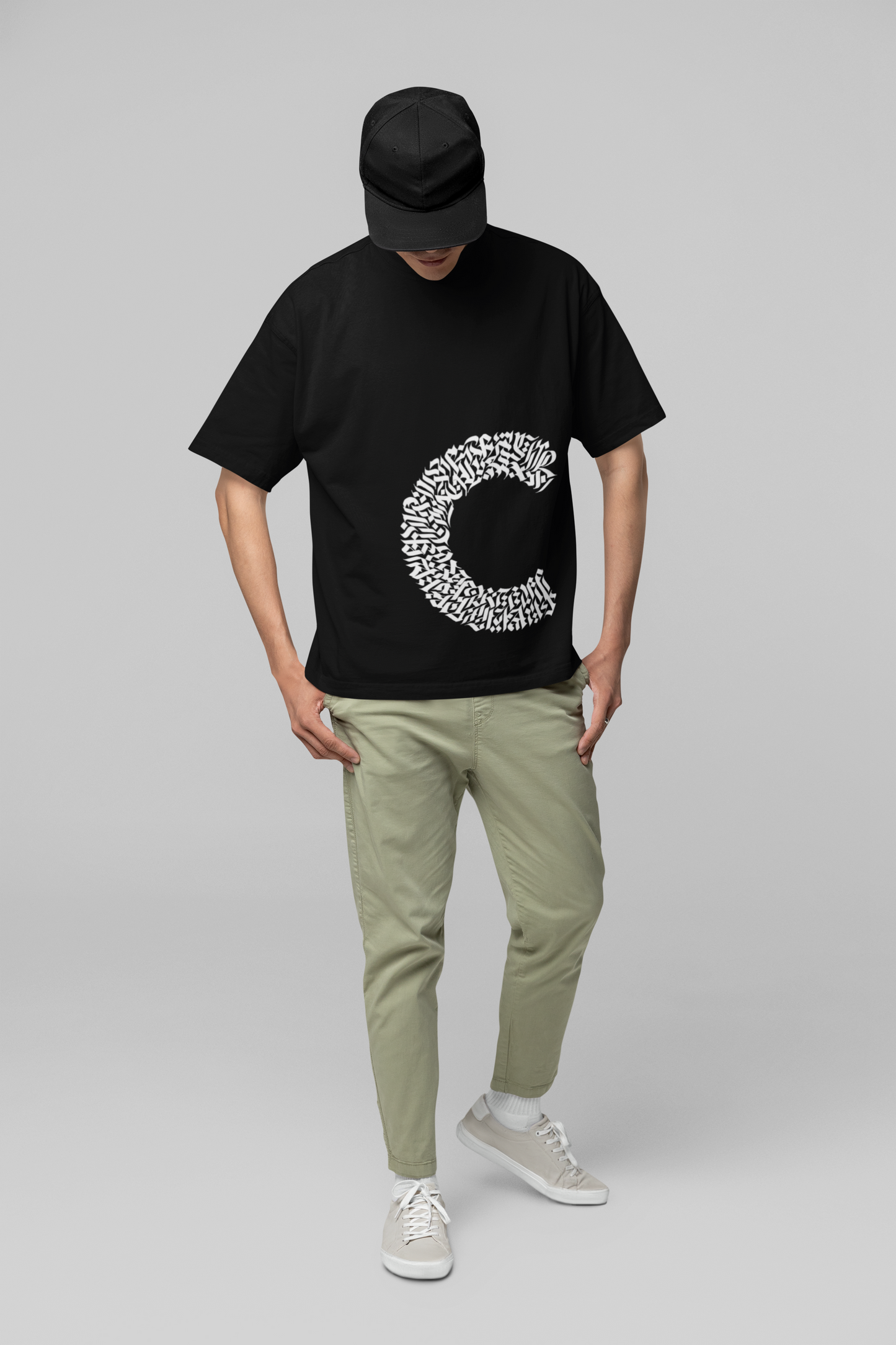 "Core Statement" Oversized Black Unisex Tee – ASTER Urban Series