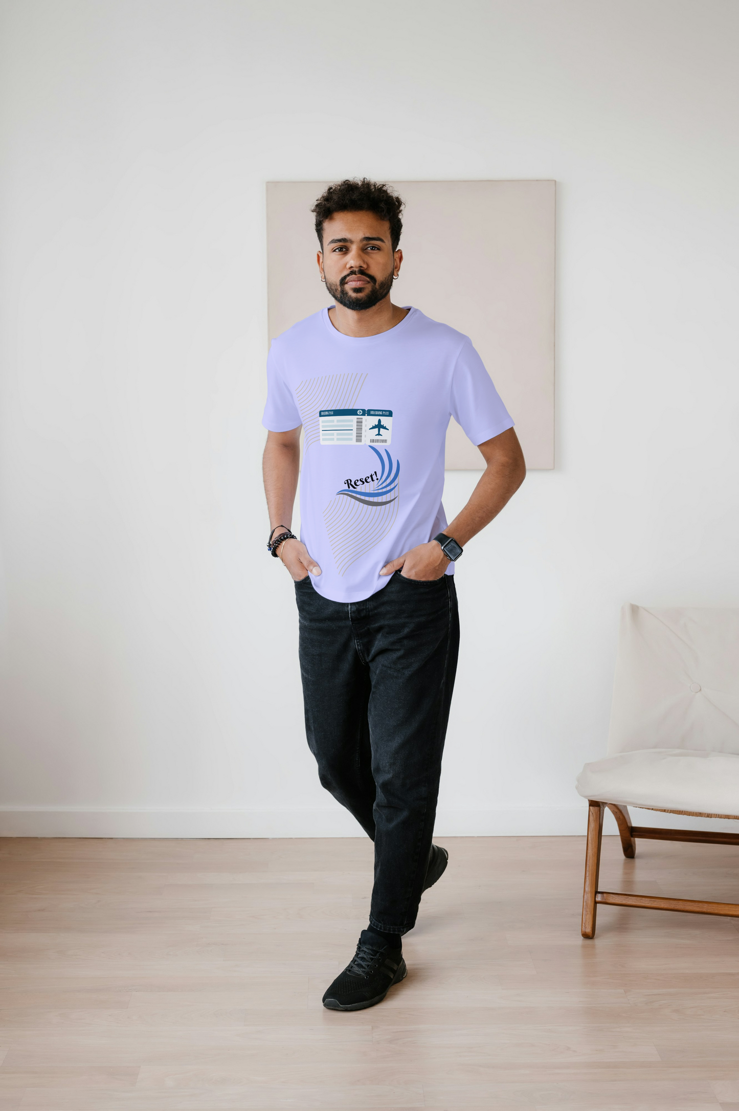 RESET Mode Loose Fit Tee – Wander, Unwind, Repeat