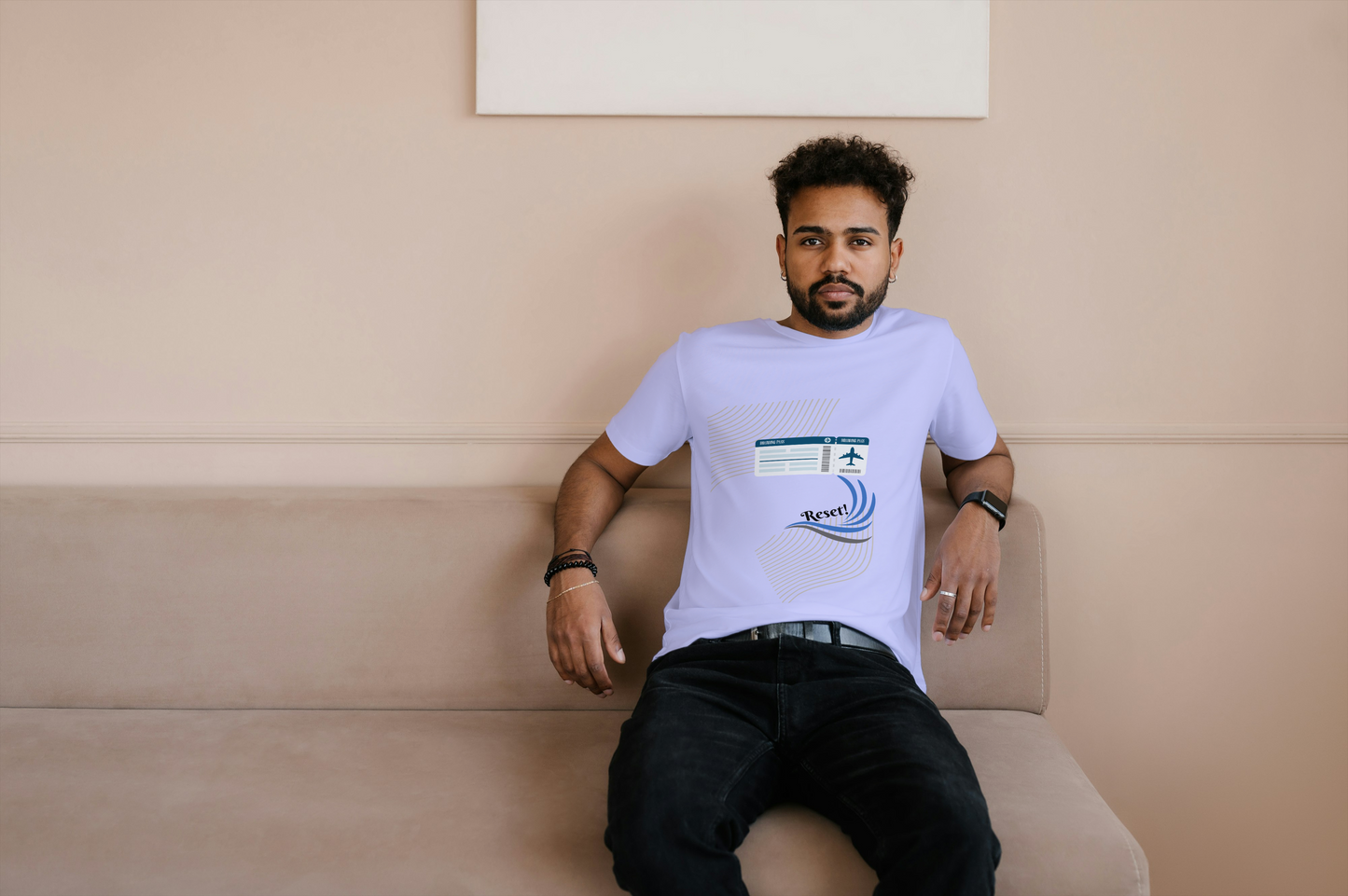 RESET Mode Loose Fit Tee – Wander, Unwind, Repeat