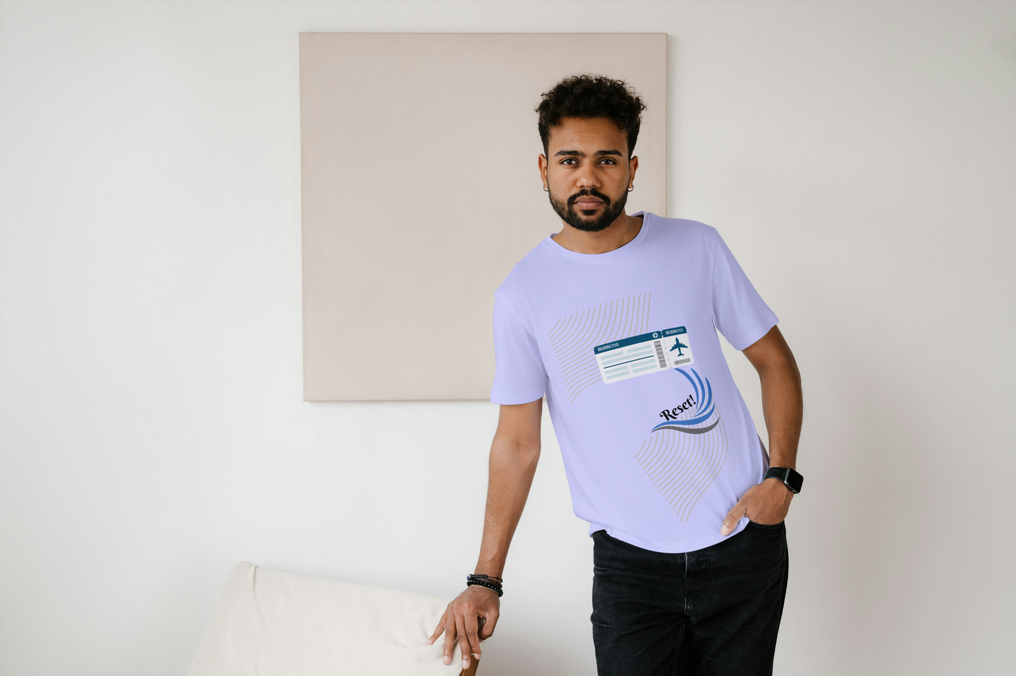 RESET Mode Loose Fit Tee – Wander, Unwind, Repeat