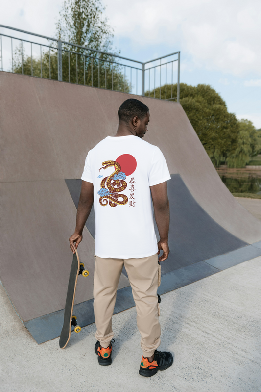 Golden Serpent - Prosperity Rising Oversized T-shirt