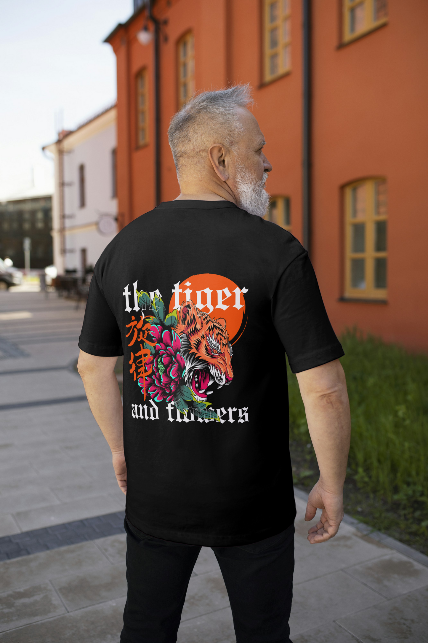 Roar in Bloom - Tiger & Flowers Oversized Tee