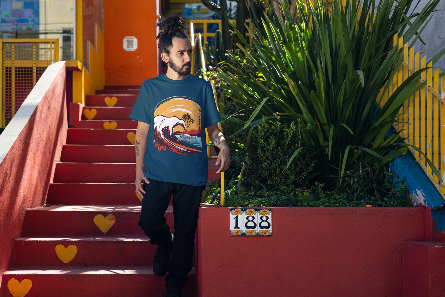 “OCEAN RUSH” Oversized Graphic Tee – ASTER STORE Exclusive