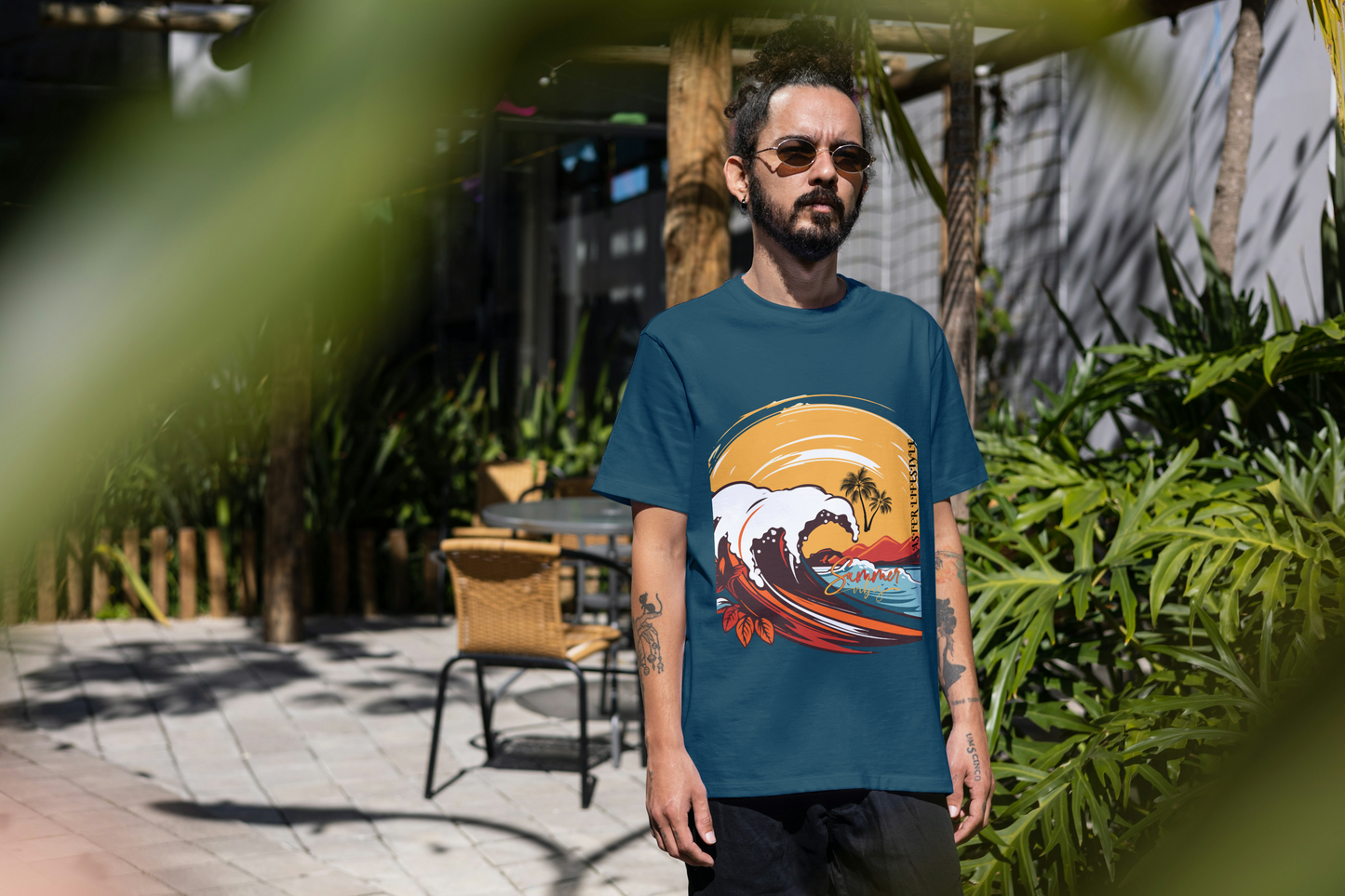 “OCEAN RUSH” Oversized Graphic Tee – ASTER STORE Exclusive