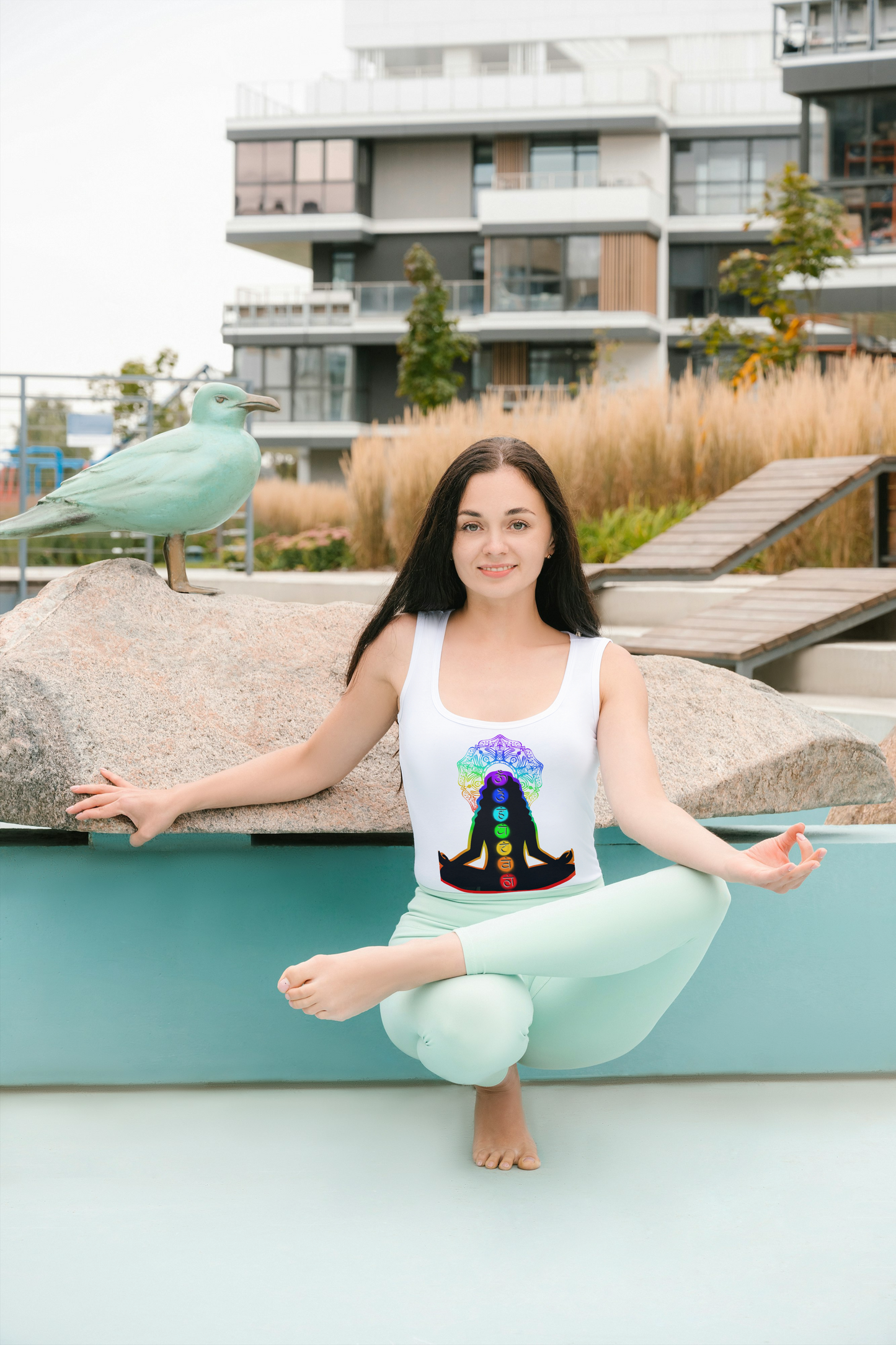 Chakra Vibes Sleeveless Tee β Spiritual Style Meets Street Cool