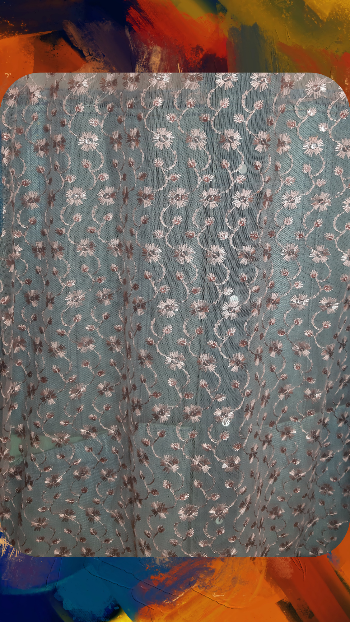 💙🌸Midnight Bloom – Dark Blue Denim Jacket with Rose Pink Thread Detailing