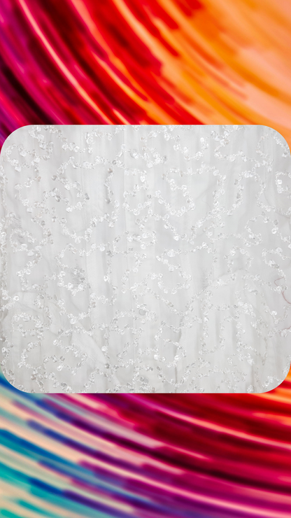 🤍 Moonlight Aura – White Embroidered Denim Jacket