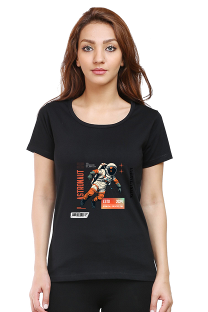 “ASTRONAUT IN MOTION” Women’s Regular Fit Graphic Tee – ASTER STORE Exclusive
