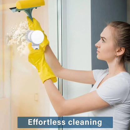 ✨ 5-in-1 Electric Spin Scrubber | Powerful Cordless Cleaning Brush for Bathroom, Kitchen & More!