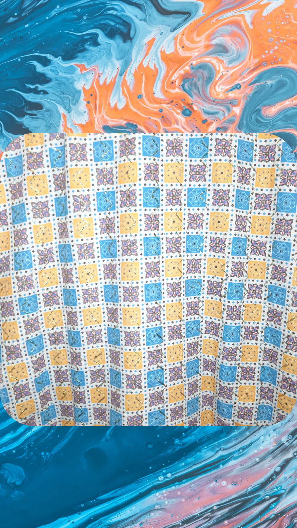 Urban Canvas – White Denim Jacket with Colorful Back Print