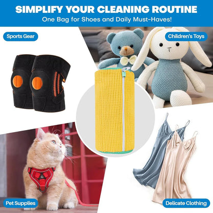 🧼 All-in-One Shoe Washing Machine Bag – Plush, Durable & Multi-Purpose