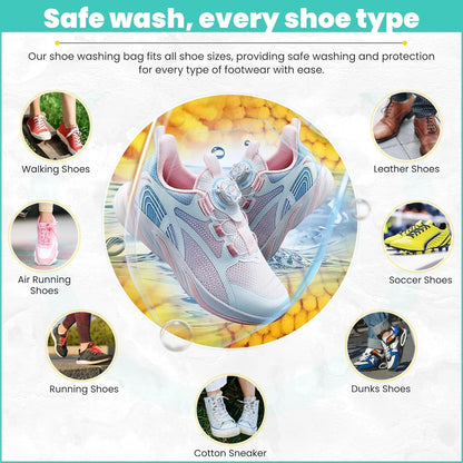 🧼 All-in-One Shoe Washing Machine Bag – Plush, Durable & Multi-Purpose