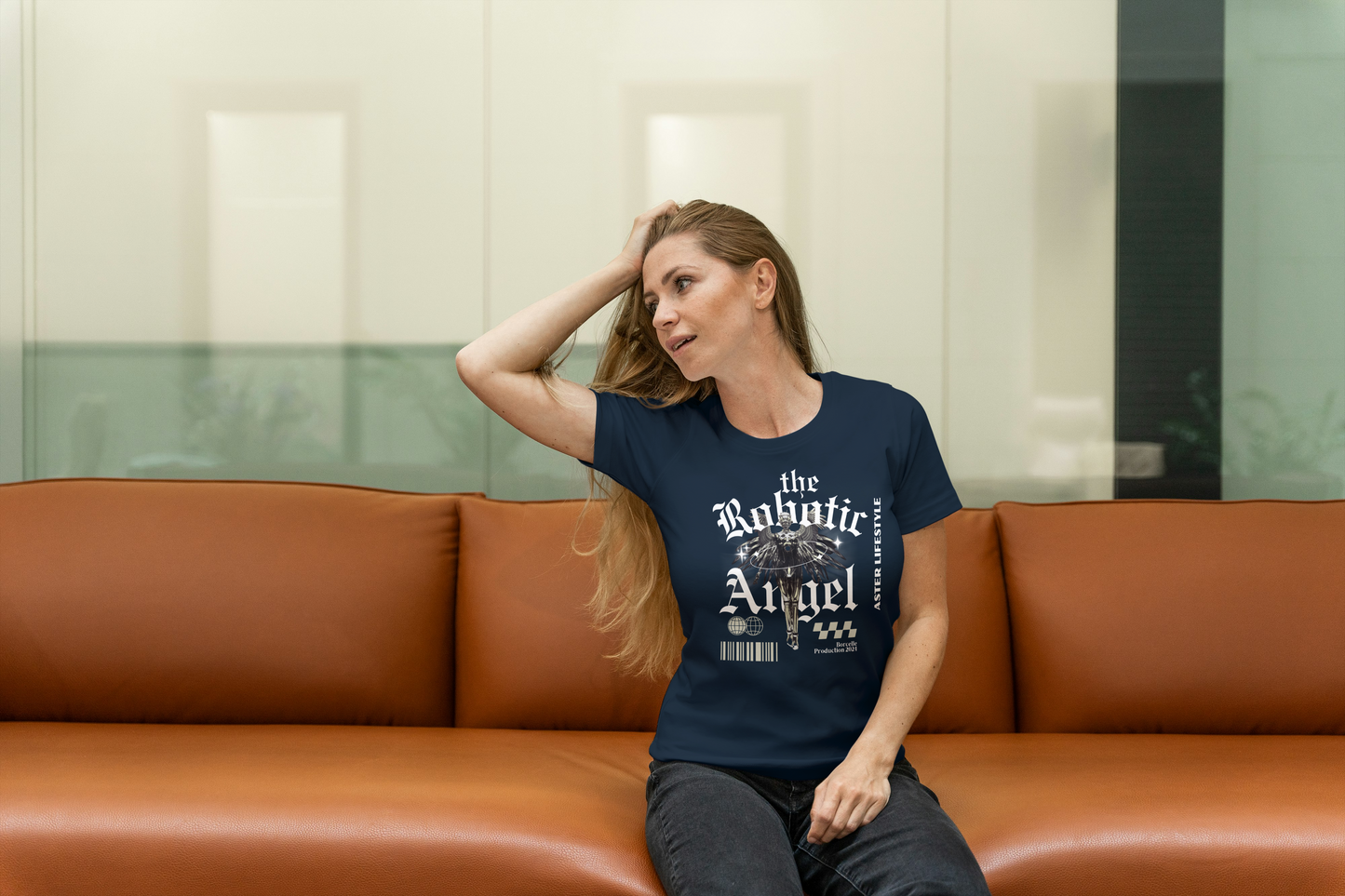 "Robotic Angel Graphic Tee – Women's Regular Fit by ASTER STORE"