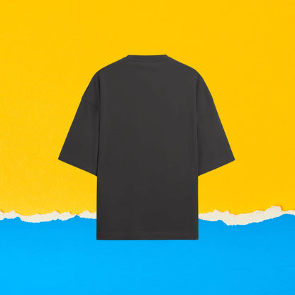 “SOLAR LUNAR AURA” – Unisex Terry Oversized Graphic Tee