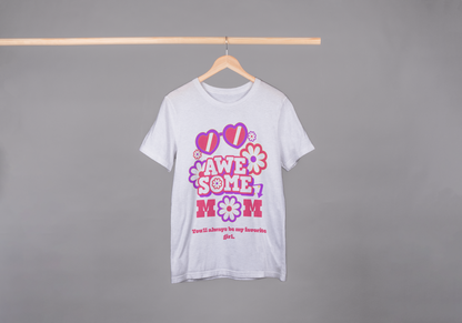 AWESOME MOM | Retro Floral Oversized Unisex Tee – Mother's Day Limited Edition by ASTER