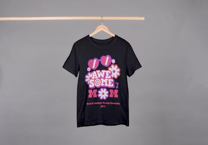 AWESOME MOM | Retro Floral Oversized Unisex Tee – Mother's Day Limited Edition by ASTER