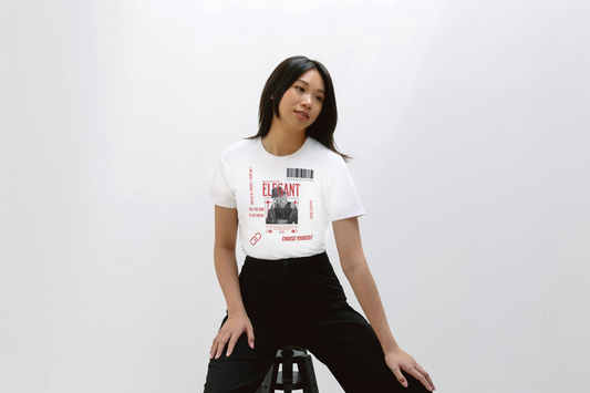 "Elegant Statement Graphic Tee – Women's Regular Fit | ASTER STORE"